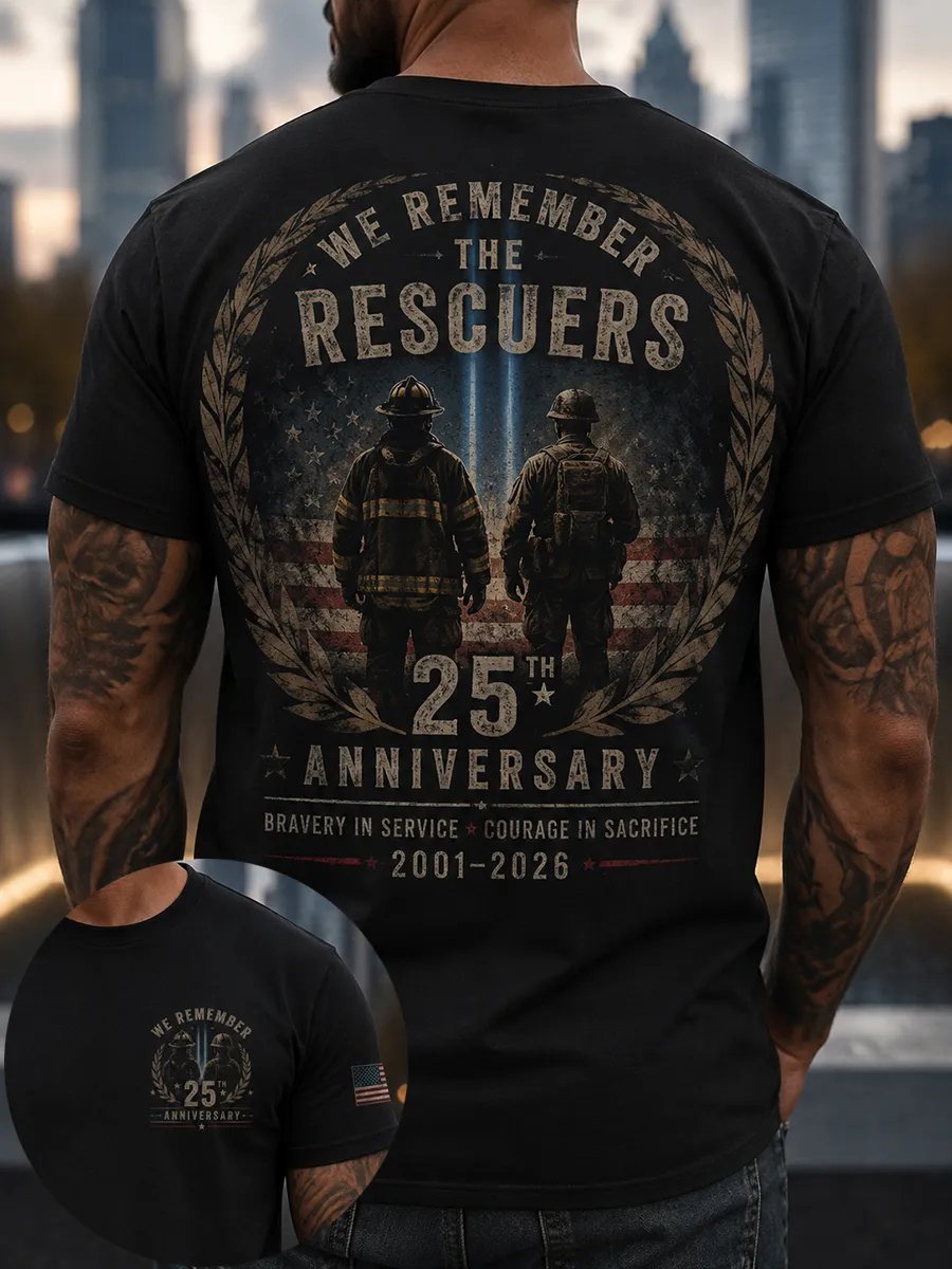 Men's 9.11 Never Forget Printing T-Shirts
