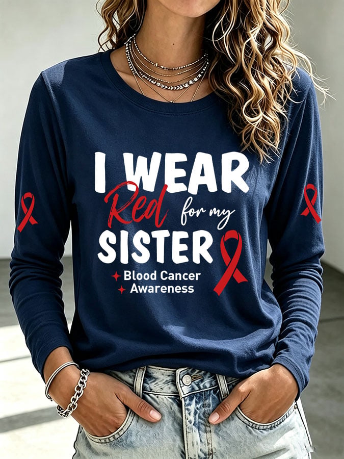 Women's Casual Print Long-Sleeve T-Shirt