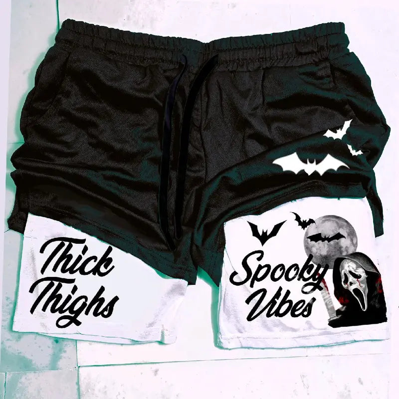Unisex Ghost Face "Halloween" Gym Shorts