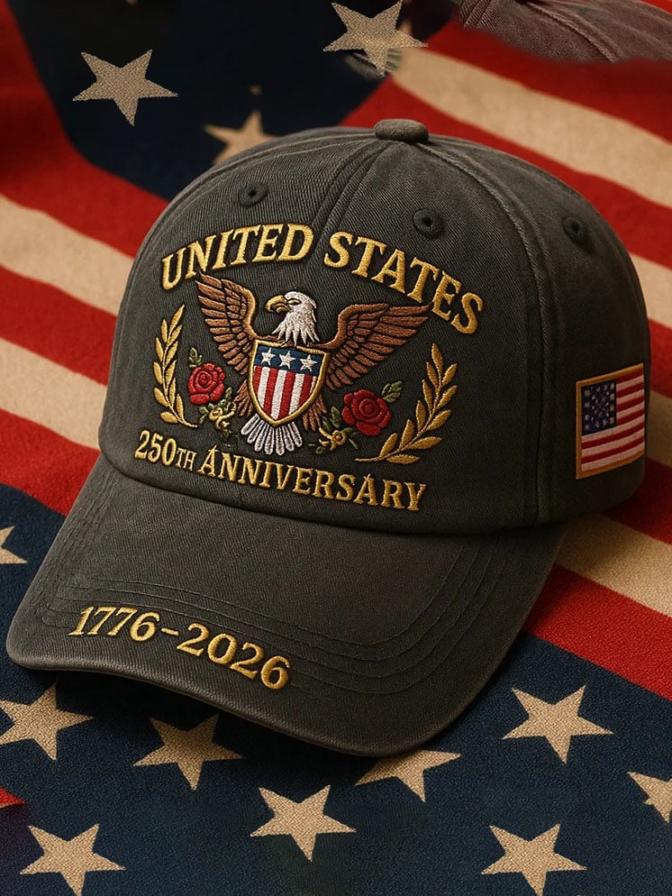 Unisex Retro 250th Anniversary Printed Hat