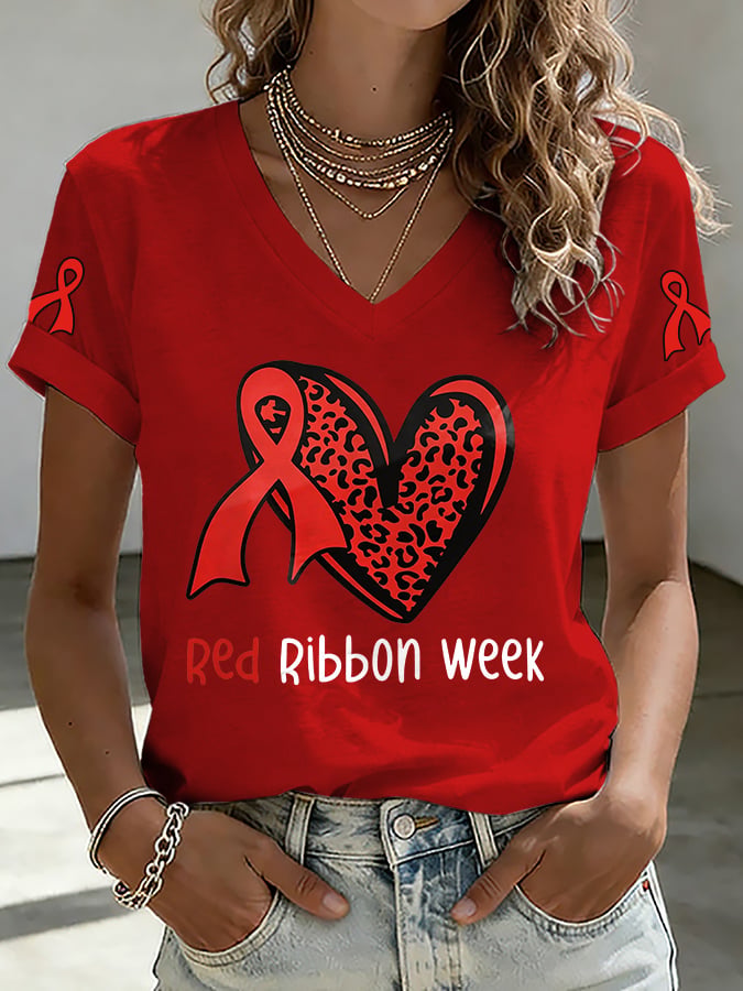 Women's Casual Print Short-Sleeve T-Shirt