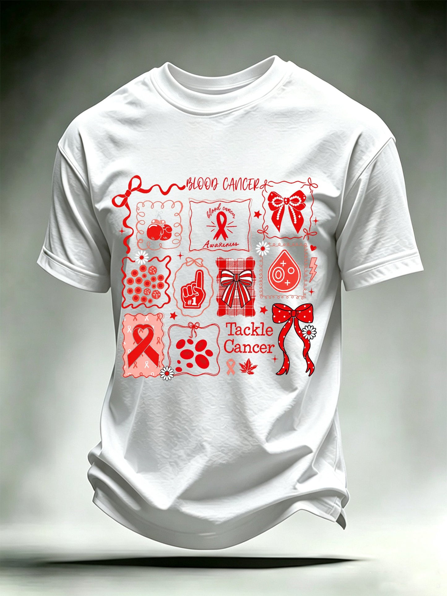 Men's Tackle Cancer Print T-Shirt