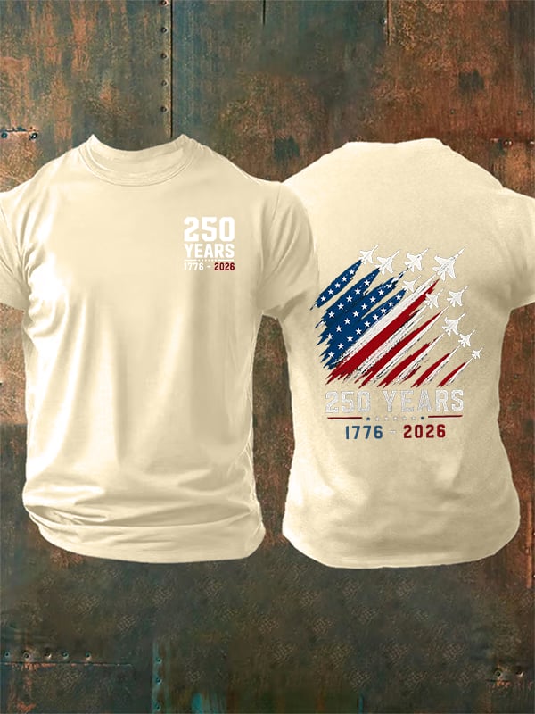 Men's Round-Neck 250 YEARS Printed T-Shirt