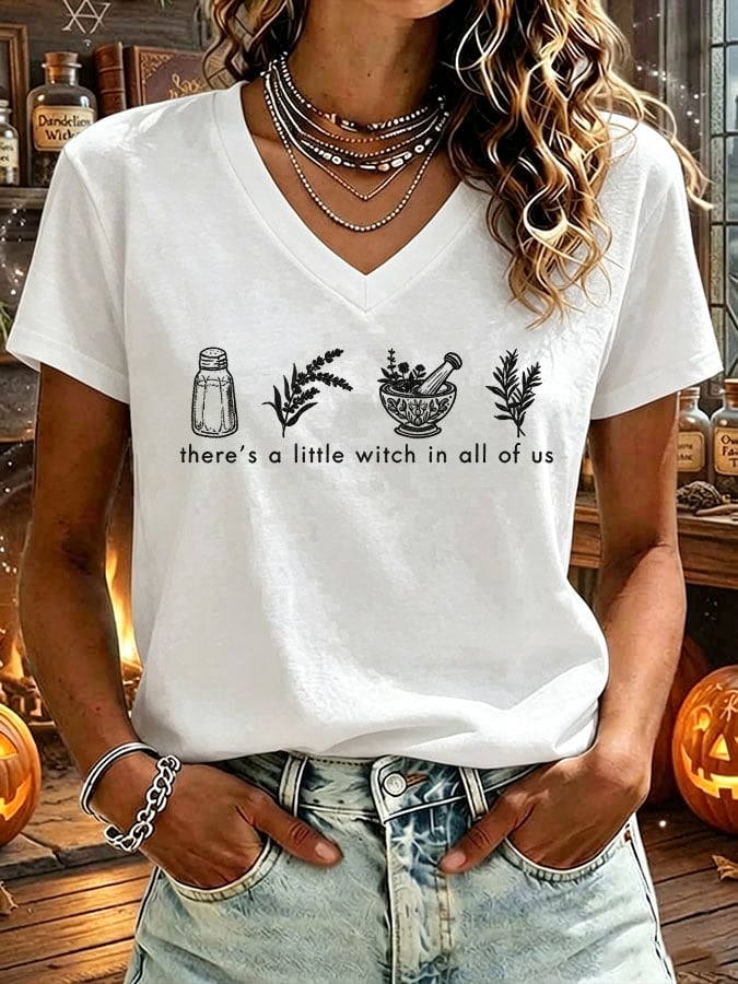 Women's There's A Little Witch In All Of Us Print T-shirt