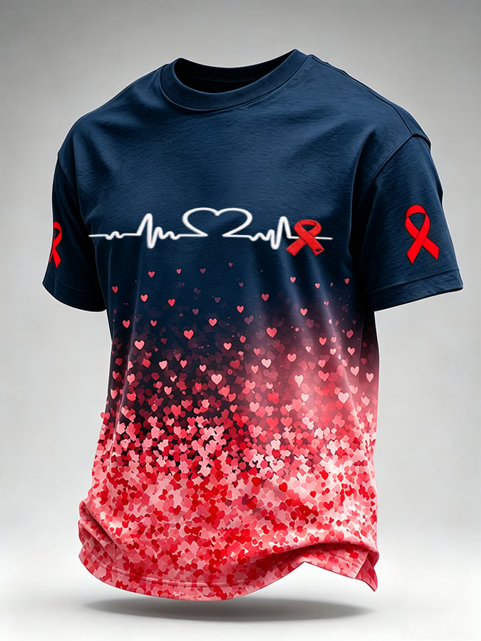 Men's Blood Cancer Awareness Graphic T-Shirt