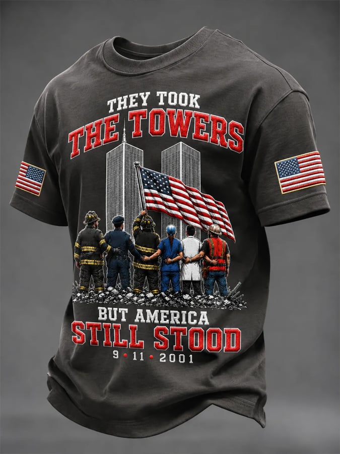 Men's 9.11 Never Forget Printing T-Shirts