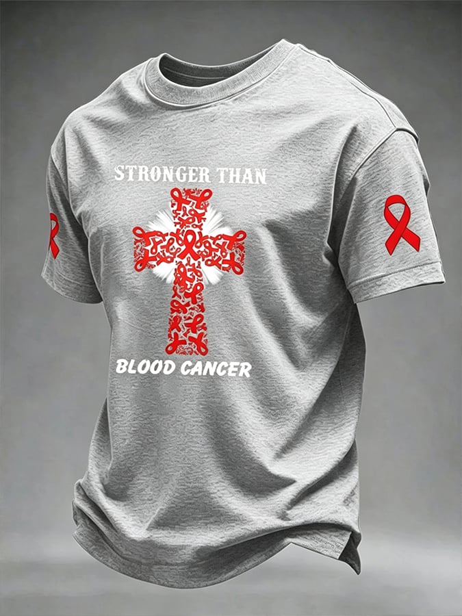 Men's Blood Cancer Awareness Graphic T-Shirt