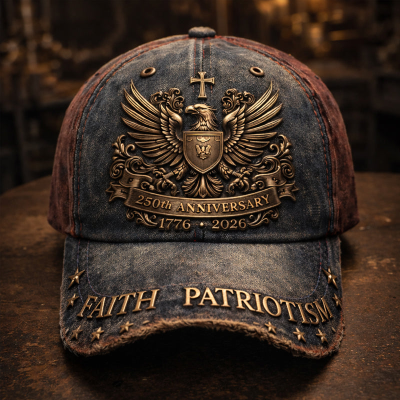US Retro 250th Anniversary Print Casual Hat