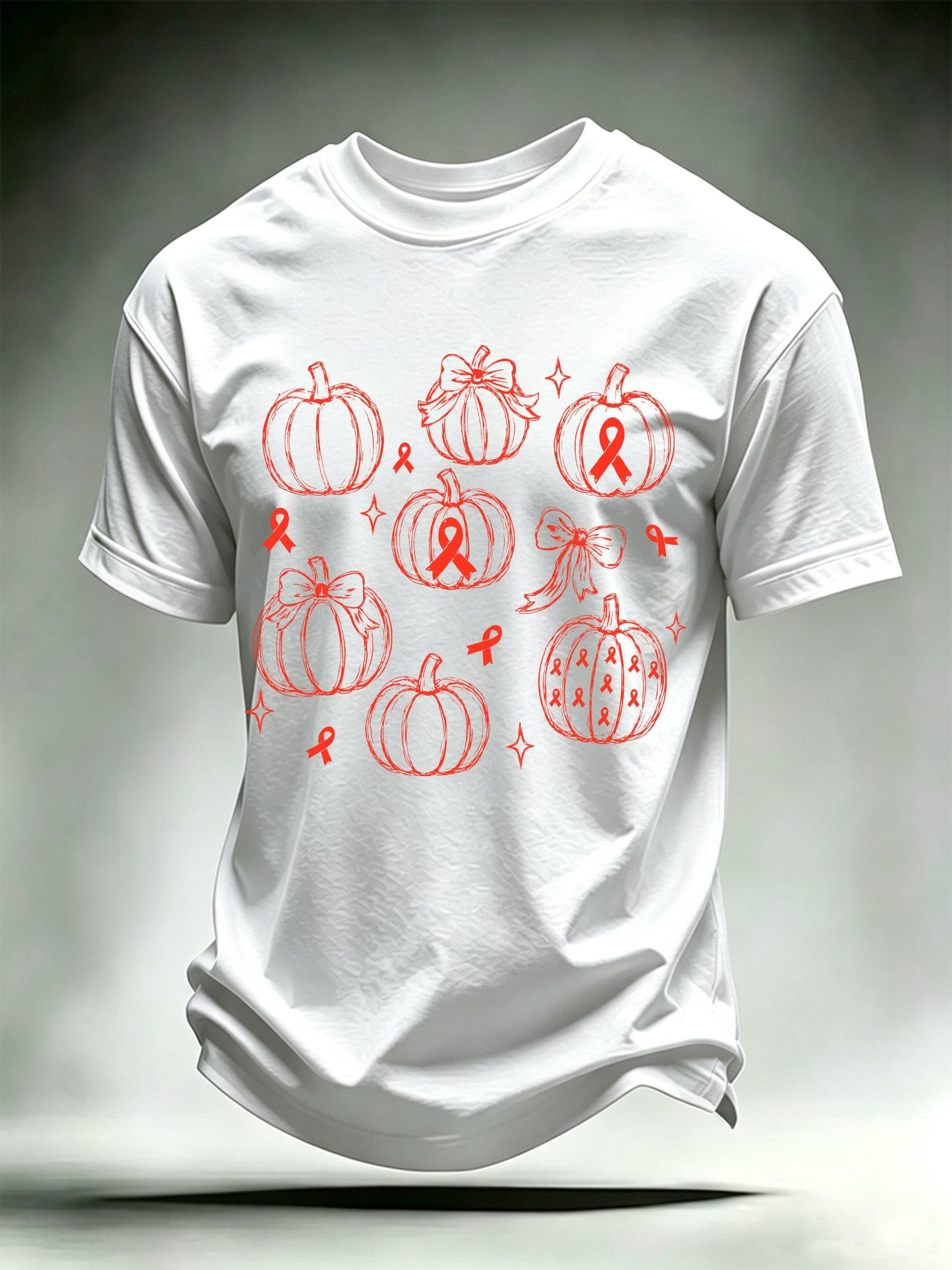 Men's BLOOD CANCER WARRIOR Print T-Shirt
