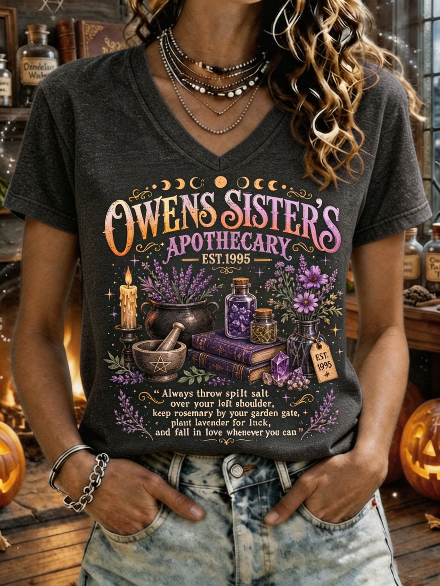 Owens Sisters Apothecary Practical Magic Rules T-Shirt