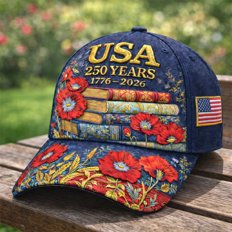 US 250th Anniversary books Art Print Hat