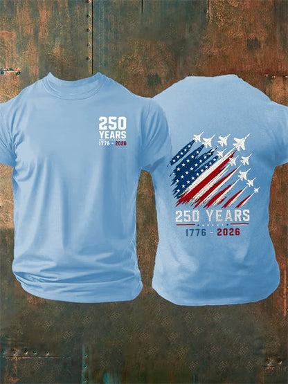 Men's Round-Neck 250 YEARS Printed T-Shirt