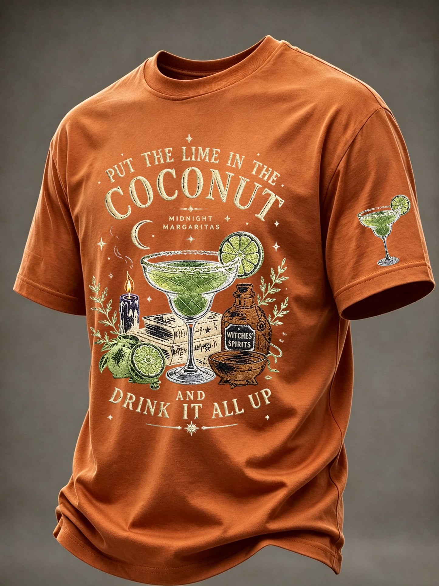 Men's Midnight Margaritas Print Casual T-shirt