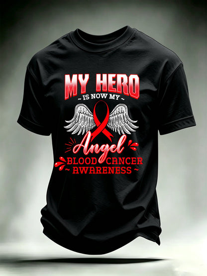 Men's BLOOD CANCER AWARENESS Print T-Shirt