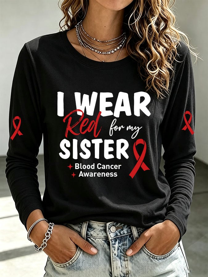 Women's Casual Print Long-Sleeve T-Shirt
