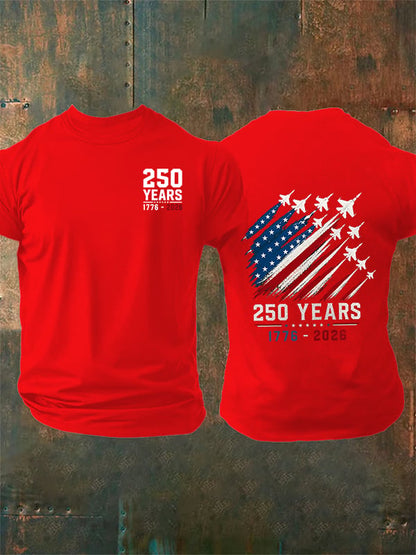 Men's Round-Neck 250 YEARS Printed T-Shirt