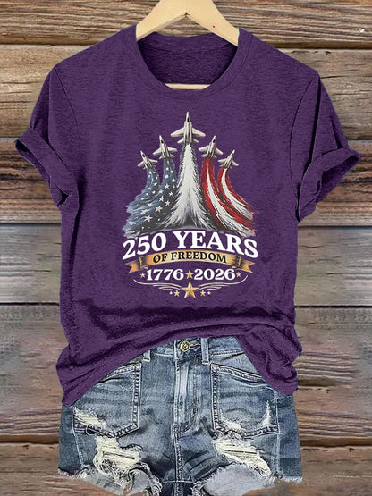 Women's  250 YEARS OF FREEDOM Print T-Shirt