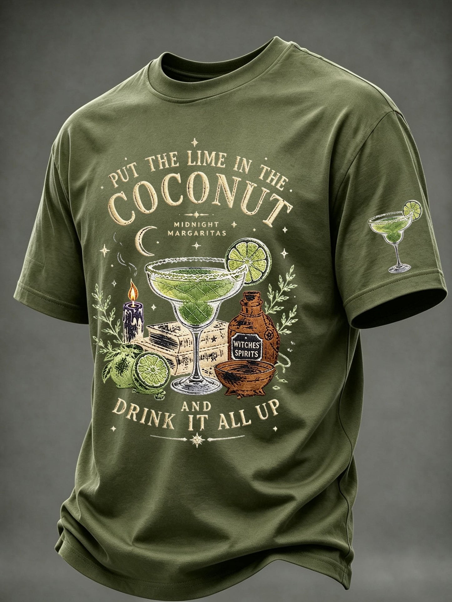 Men's Midnight Margaritas Print Casual T-shirt