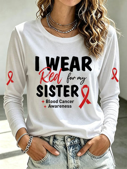 Women's Casual Print Long-Sleeve T-Shirt