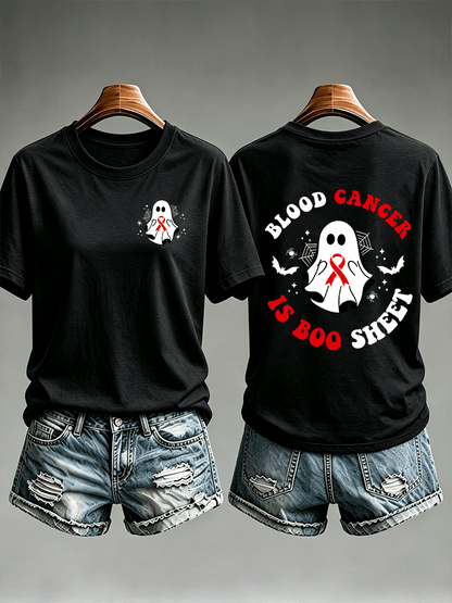 Women's  BLOOD CANCER Print T-Shirt
