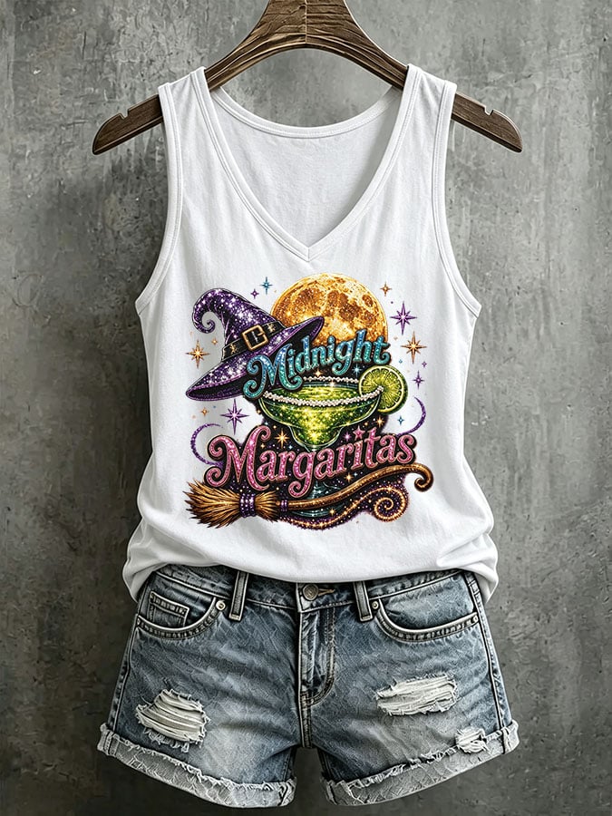 Women's Midnight Margaritas Printed Tank Top