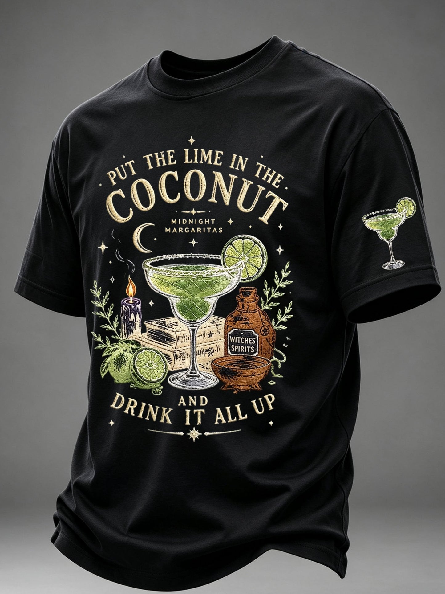 Men's Midnight Margaritas Print Casual T-shirt
