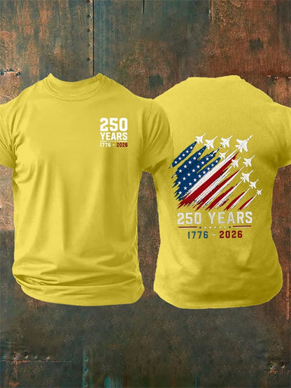 Men's Round-Neck 250 YEARS Printed T-Shirt