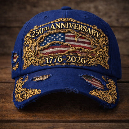 US Vintage 250th Anniversary Printed Hat