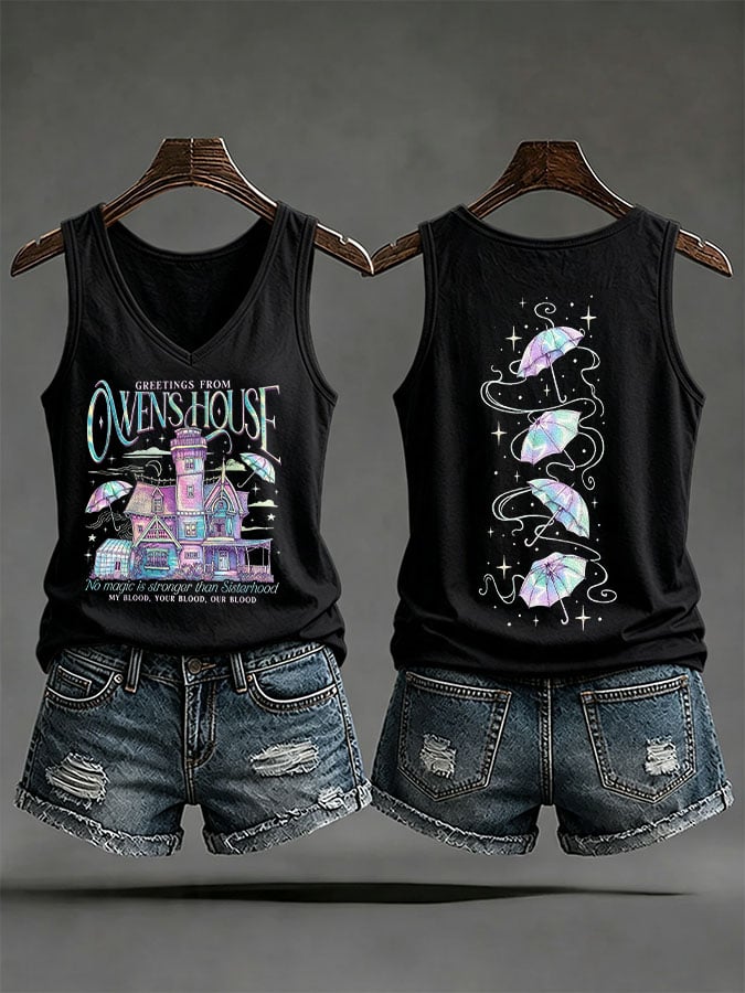Women's No Magic Is Stronger Than Sisterhood Printed Tank Top