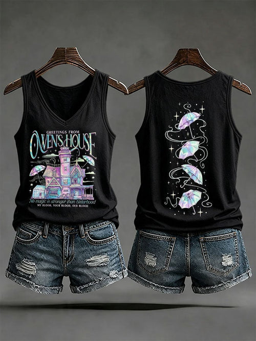 Women's No Magic Is Stronger Than Sisterhood Printed Tank Top