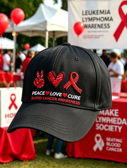 Unisex Blood Cancer Print Baseball Cap