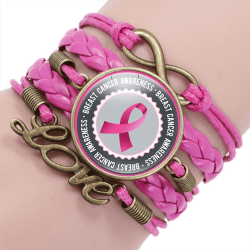 Breast Cancer Awareness Women's Handmade Bracelet
