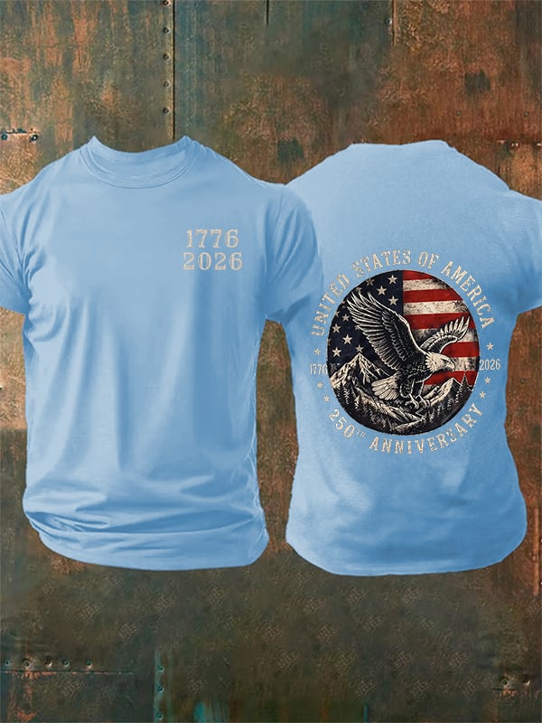 Men's 250th Anniversary Print Crew Neck T-Shirt