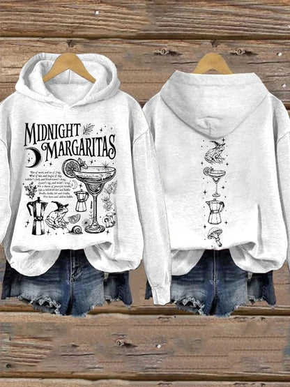 Women's Midnight Margaritas Print Casual Sweatshirt