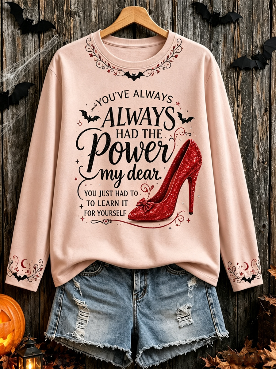 Women's Wizard of Oz Round neck long sleeve T-shirt