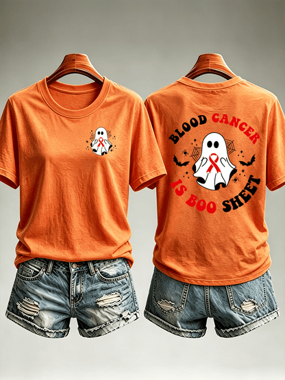 Women's  BLOOD CANCER Print T-Shirt