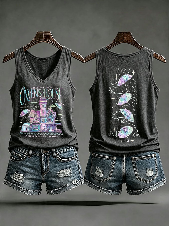 Women's No Magic Is Stronger Than Sisterhood Printed Tank Top