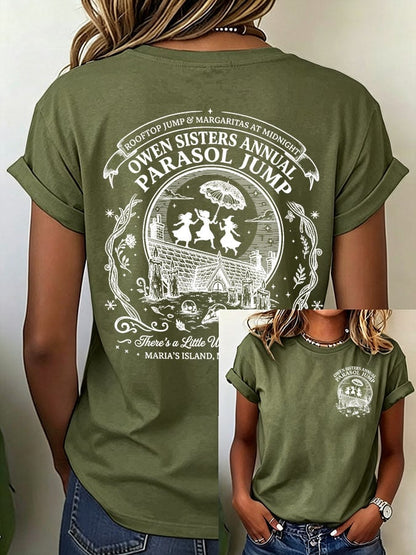 Women's There's A Little Witch In All Of Us Print Casual T-shirt