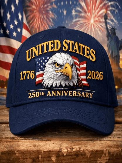 Retro Baseball Cap Commemorating The 250th Anniversary Of The Founding Of The United States