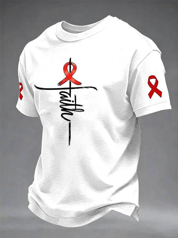 Men's Blood Cancer Awareness Graphic T-Shirt