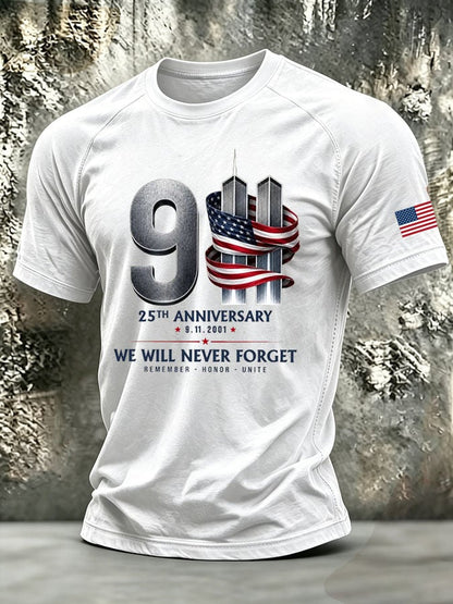 Men's Retro Print Short-Sleeve T-Shirt