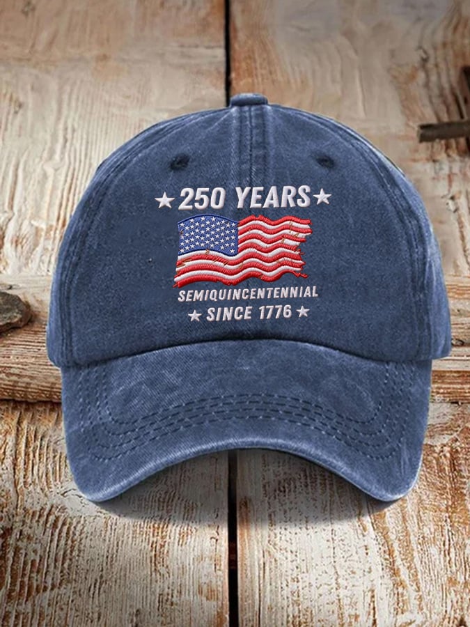 Unisex 250th Anniversary Vintage Washed Cap