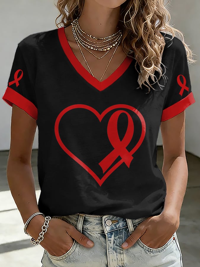 Women's Casual Print Short-Sleeve T-Shirt
