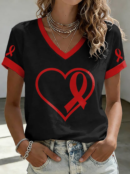 Women's Casual Print Short-Sleeve T-Shirt