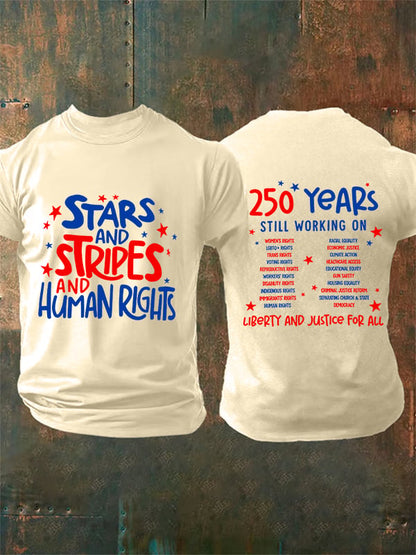 Men's Round-Neck 250 YeAR'S STILL WORKING ON Printed T-Shirt