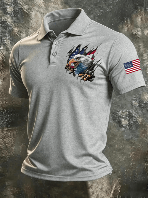 Men's 250Th Anniversary American Casual Short-Sleeve Polo Shirt