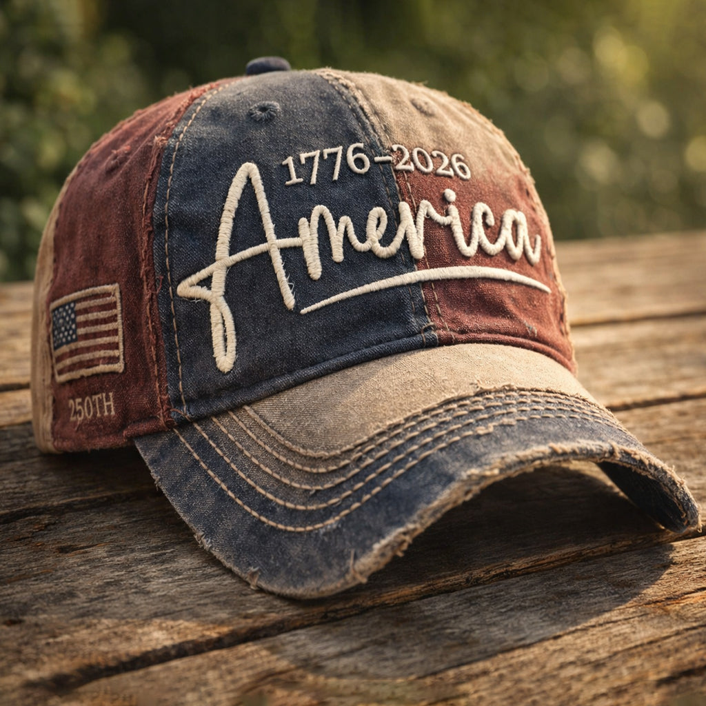 American 250th Anniversary Print Casual Hat