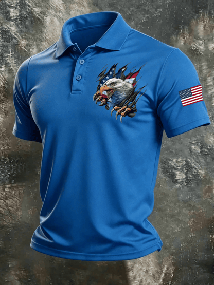 Men's 250Th Anniversary American Casual Short-Sleeve Polo Shirt