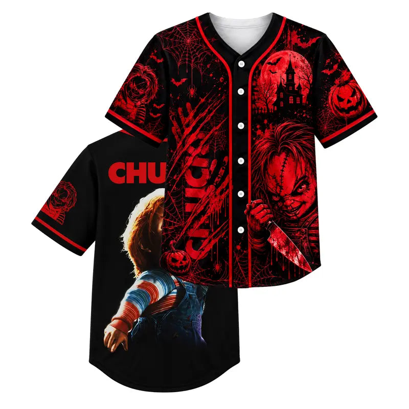 Unisex Halloween Horror Baseball Jersey