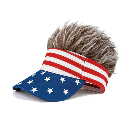 American Flag Wig Hat Celebrate 250 Years of American Heritage in Style!